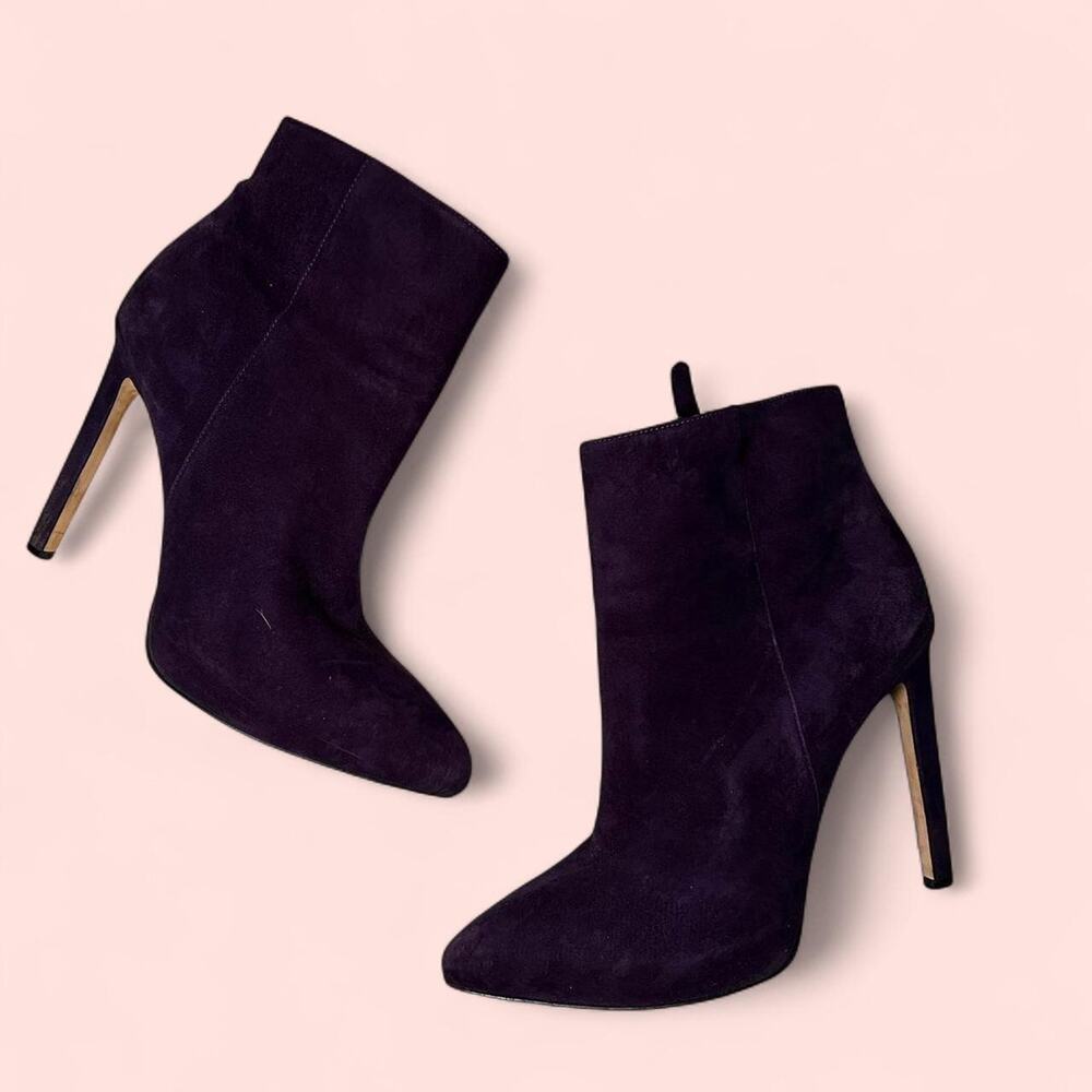 Nine west purple suede ankle